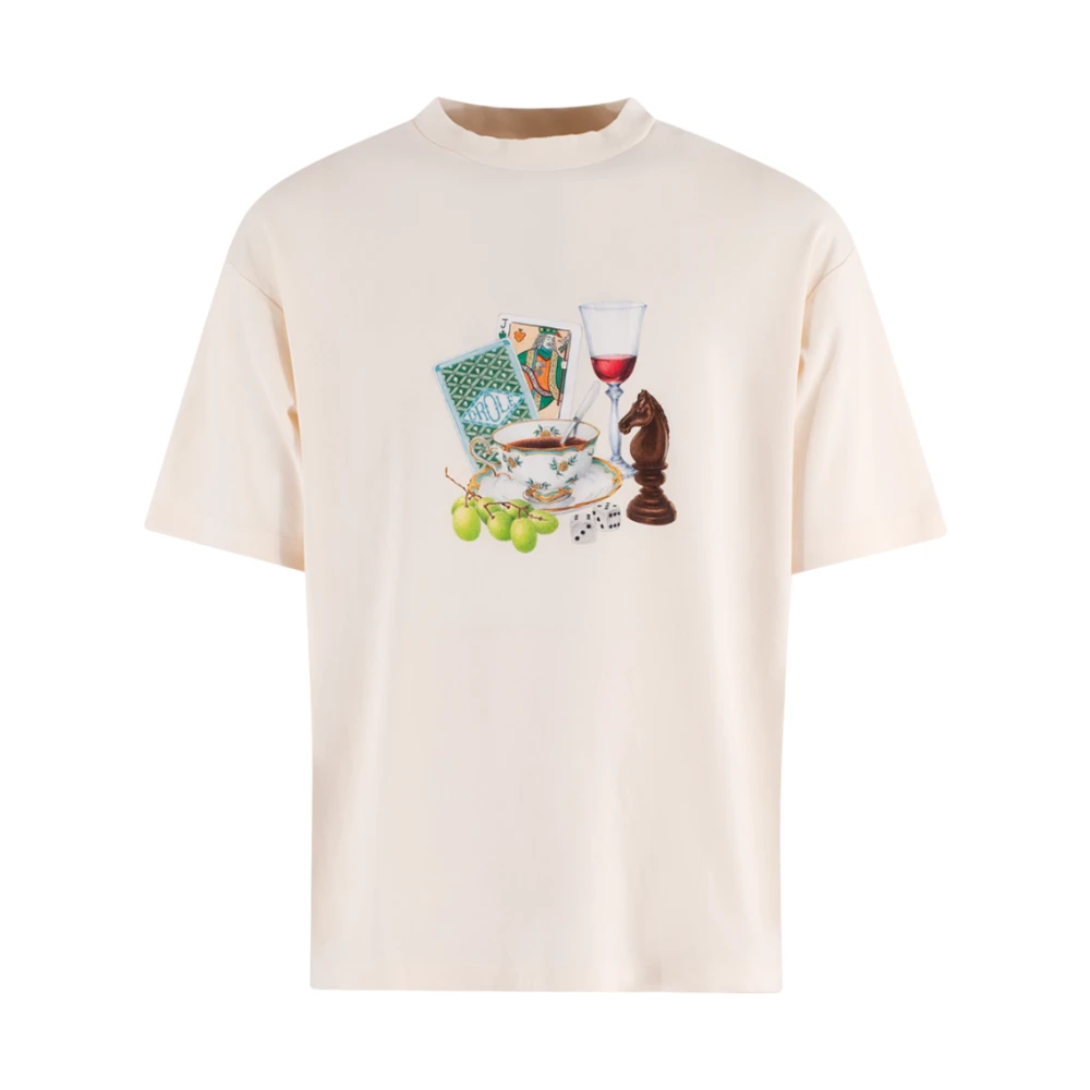 Drole de Monsieur Crème T-shirts en Polos Aprés Midi Beige Heren