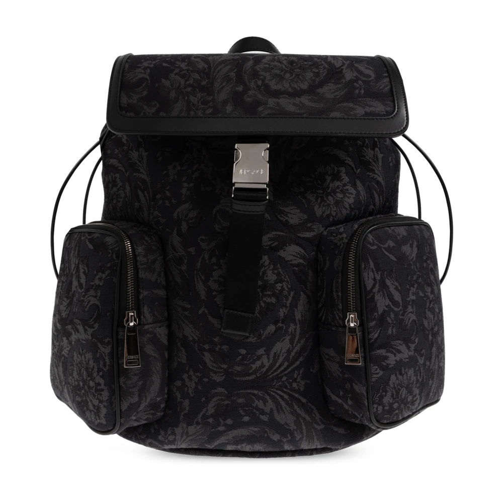 Versace Rugzak met Barocco patroon Black Heren