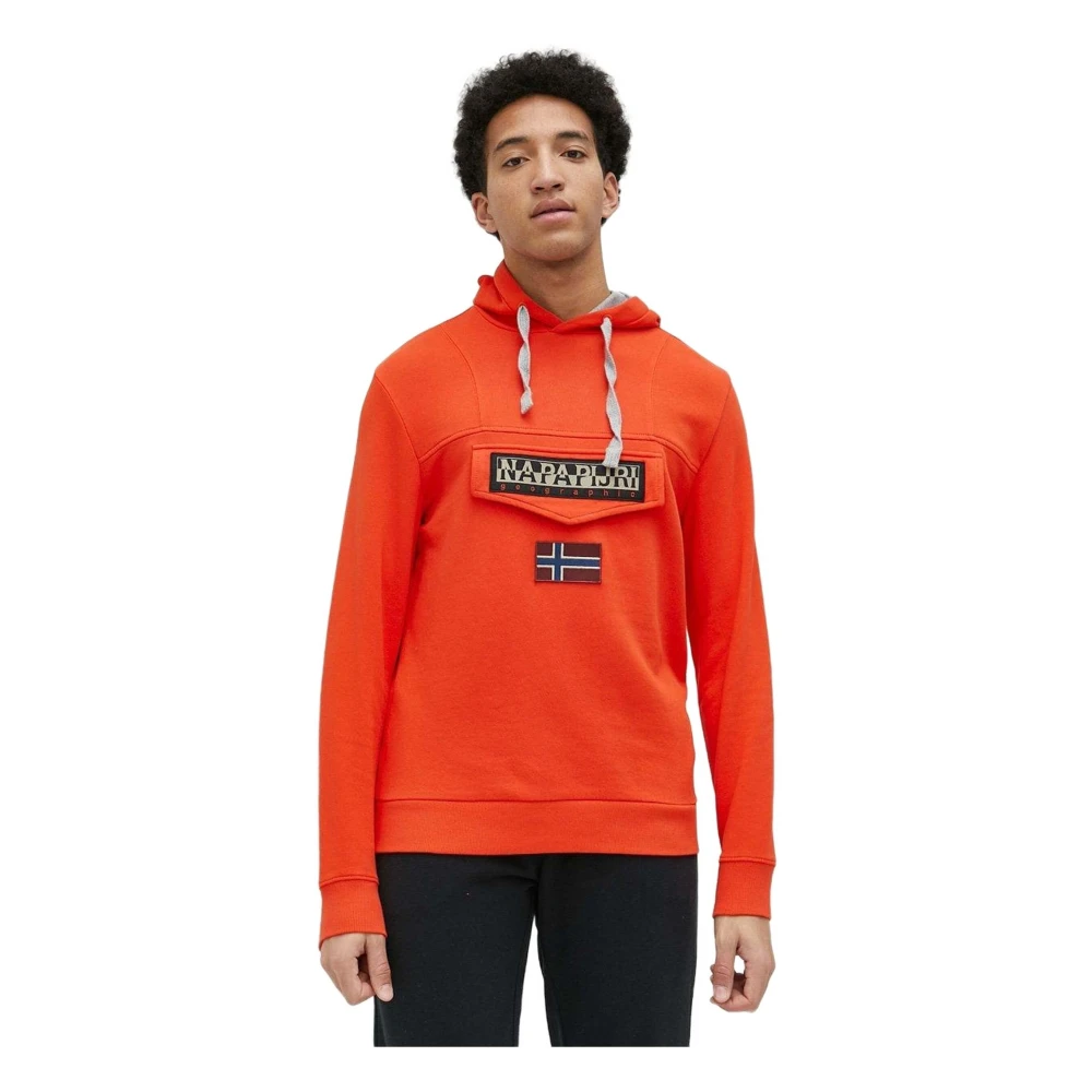 Napapijri Burgee Sum 4 Hoodie Orange Heren