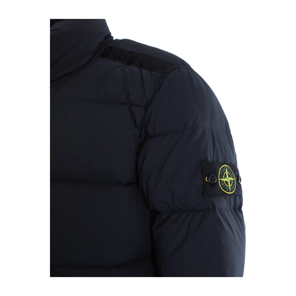 Stone Island Echte Donsjas Blue Heren