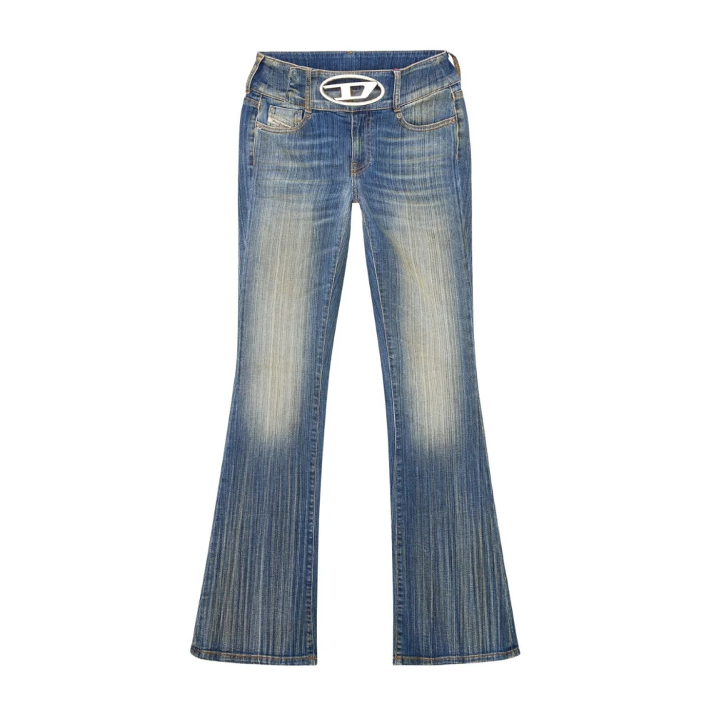 Diesel Straight Jeans Blue, Dam