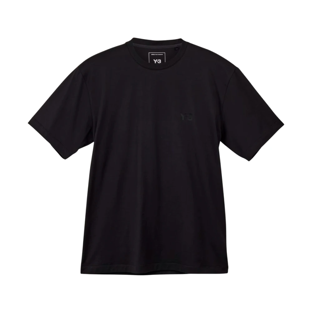 Y-3 Men's Black M Reg Ss Tee