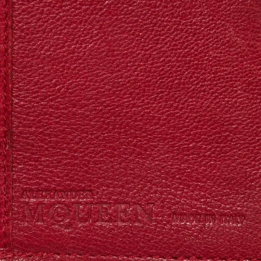 Alexander McQueen Pre-owned Leather wallets Red Dames