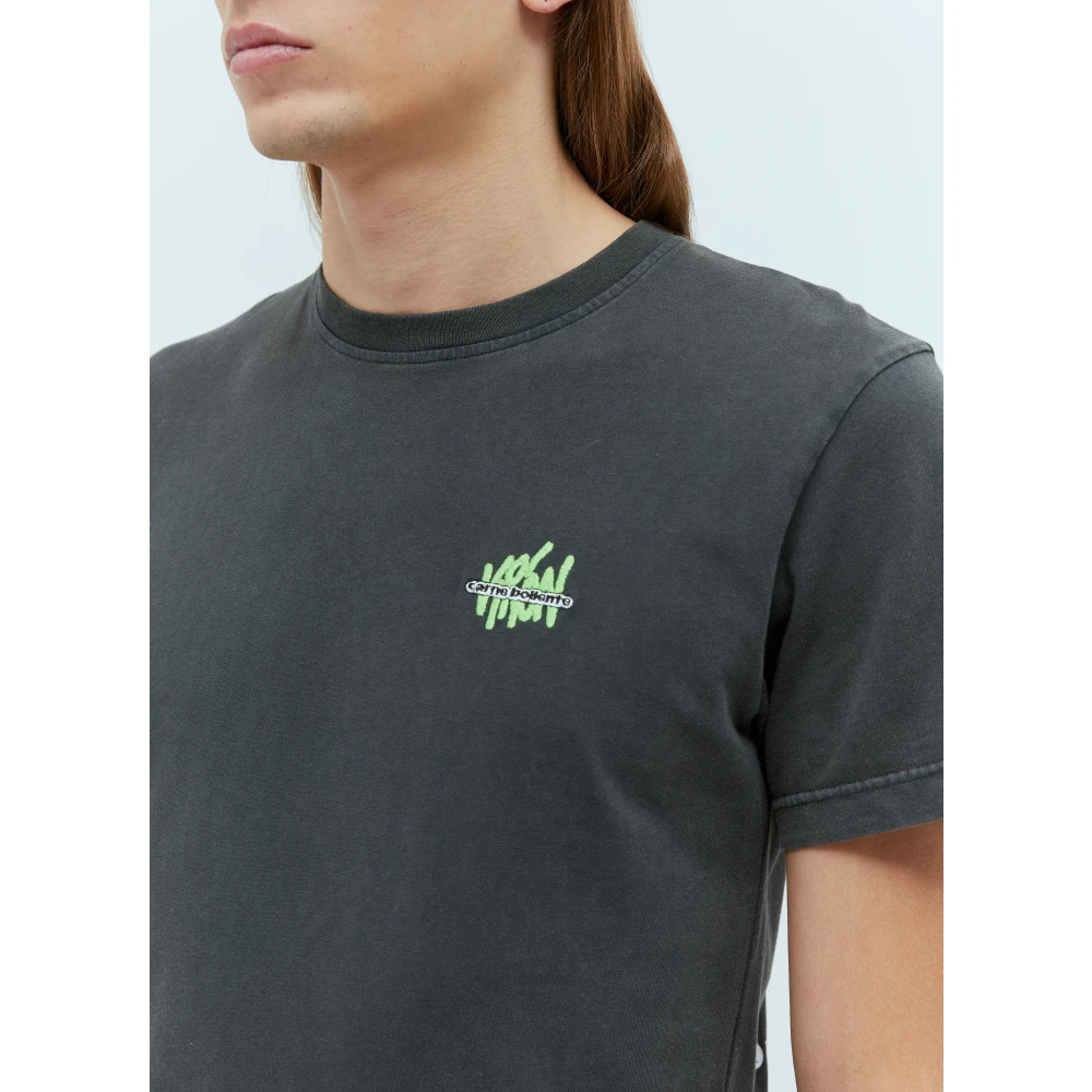 Carne Bollente Earth Beat Grafisch T-shirt Black Heren