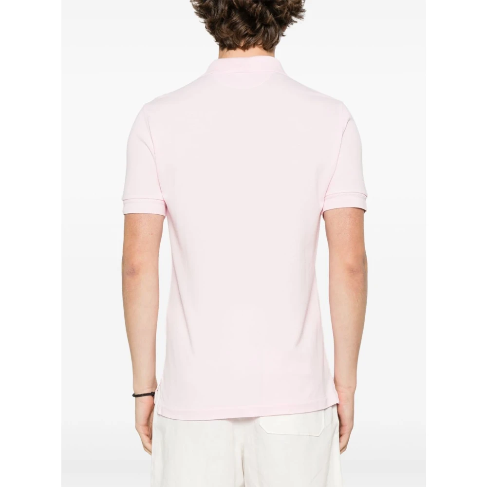 Tom Ford Roze Poloshirt met Logo Borduurwerk Pink Heren