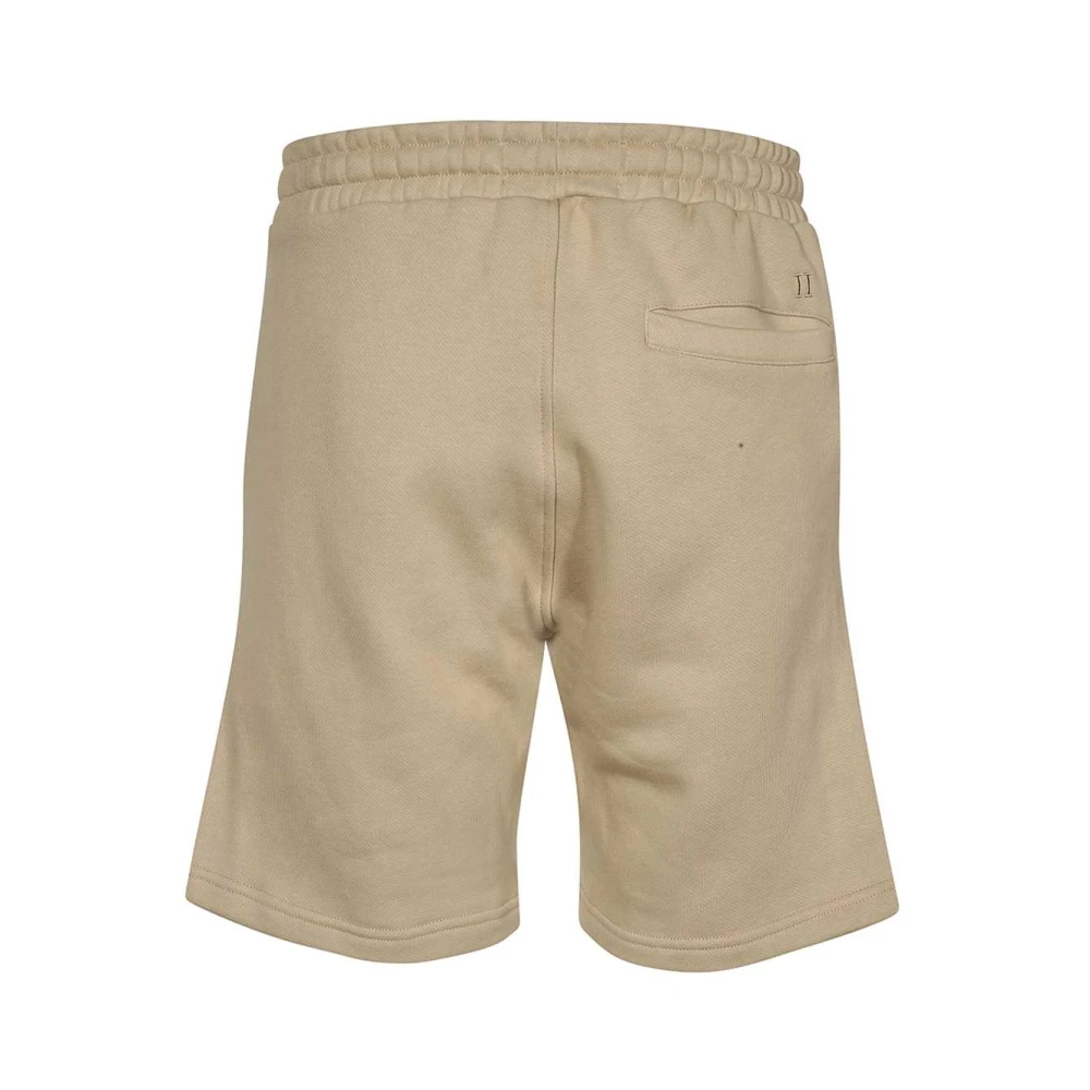 Les Deux Katoenen Fleece Shorts Beige Heren
