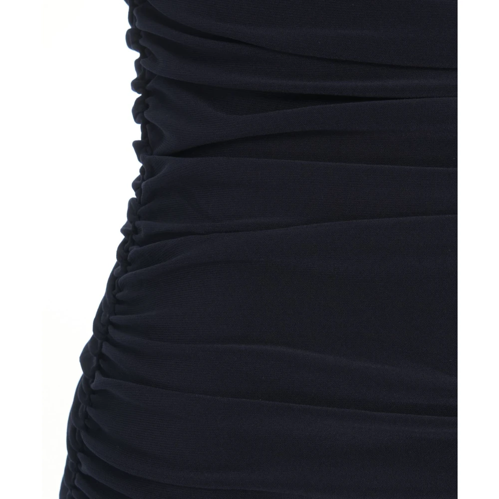 Norma Kamali Blauwe Jumpsuit met Wijde Pijpen Blue Dames