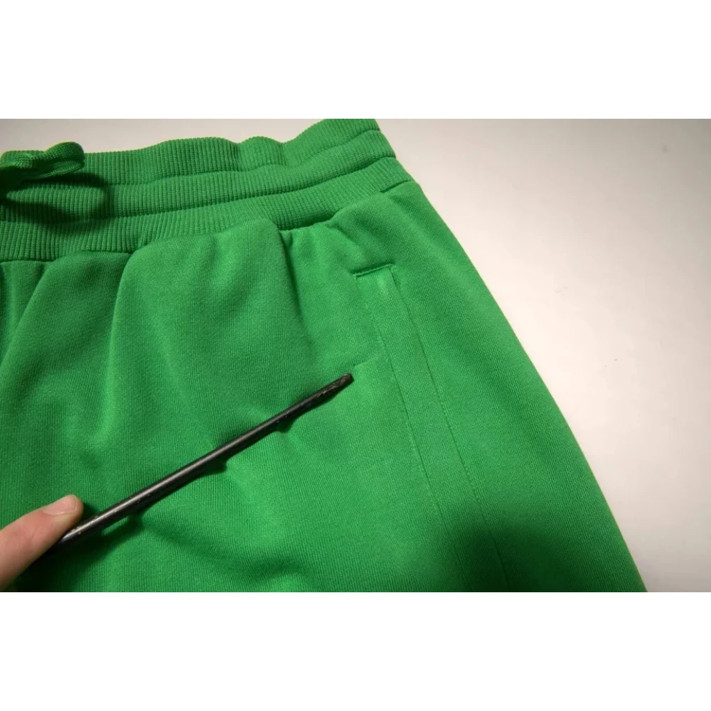 Dolce & Gabbana Groene Katoenmix Bermuda Shorts Green Heren