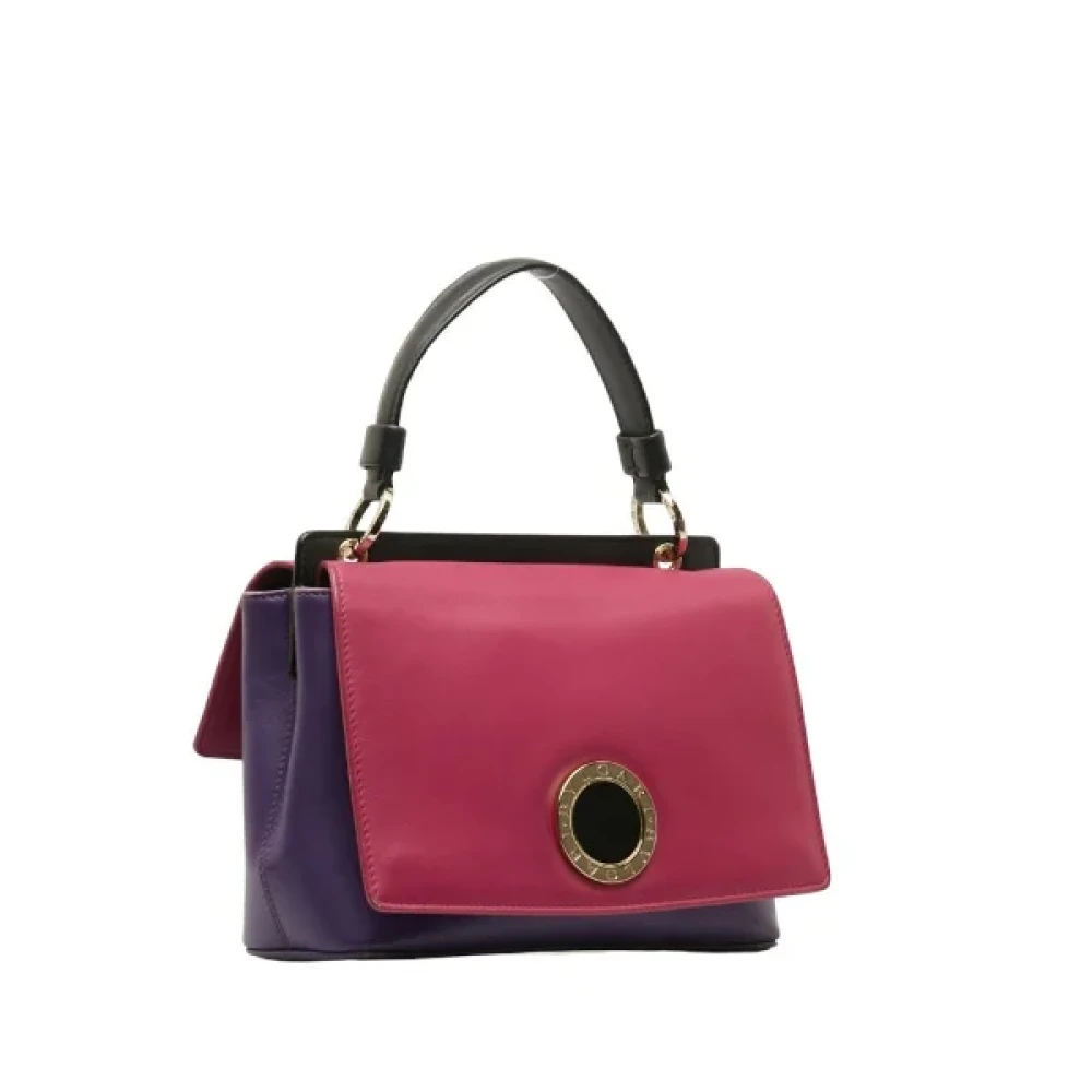 Bvlgari Vintage Pre-owned Leather handbags Pink Dames
