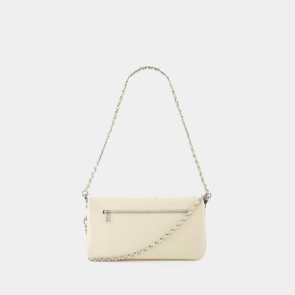Zadig & Voltaire Witte leren Crossbody tas met ketting White Dames