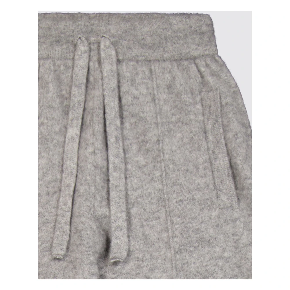 Laneus Sportieve Cashmere Zijden Broek Gray Dames