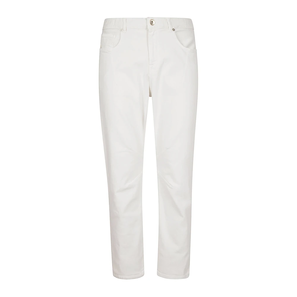 Eleventy Stretch Denim Broek met Pences White Heren