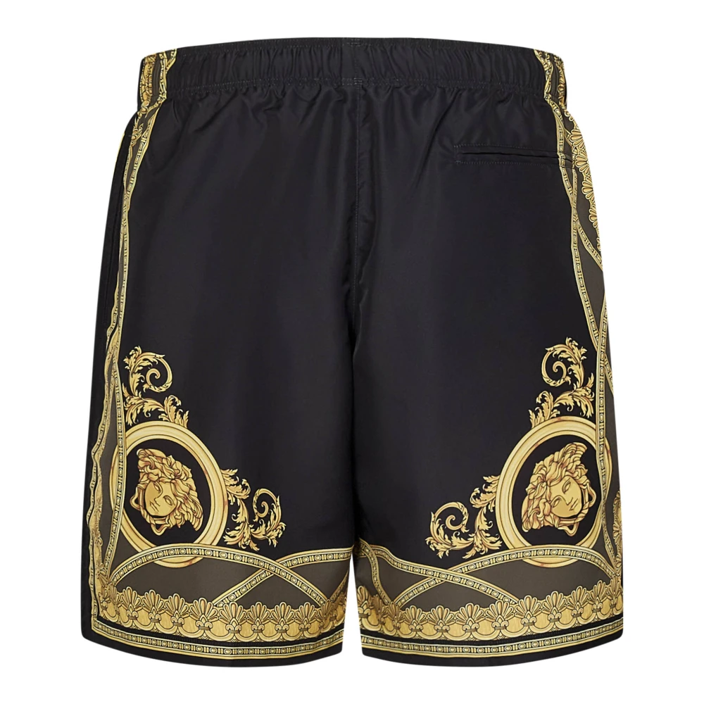 Versace Zwarte Zee Zwemkleding Aw24 Black Heren