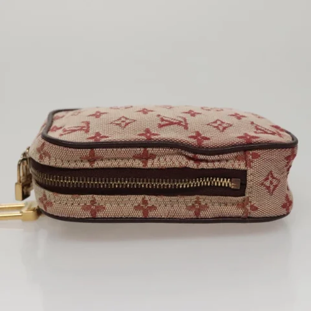 Louis Vuitton Vintage Pre-owned Canvas pouches Red Dames