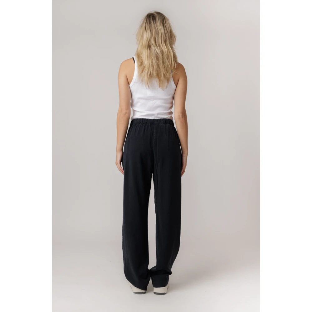 Samsøe Wijde Salute Broek Blue Dames