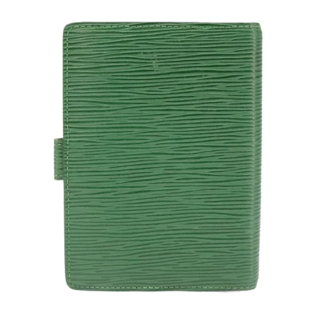 Louis Vuitton Vintage Pre-owned Leather home-office Green Dames