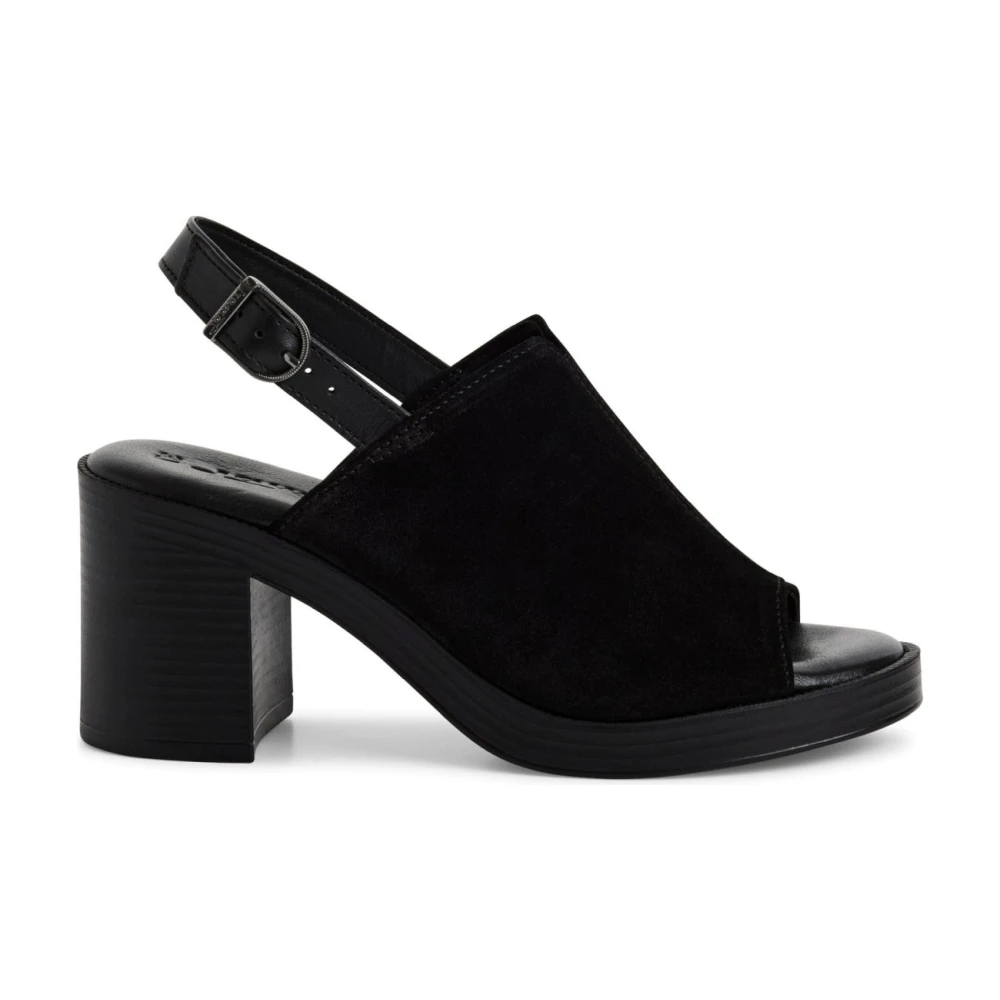 Tamaris Women's Black Flat Sandal Heel - High Heel Sandals - 3 Uk - Shoes