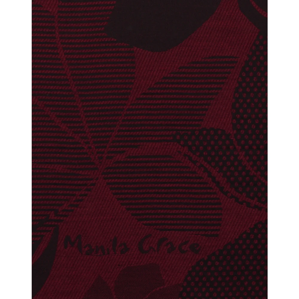 Manila Grace Stijlvolle Foulard Sjaal voor Vrouwen Red Dames