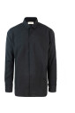 chemise-noire-a-boutons-modal-polyester