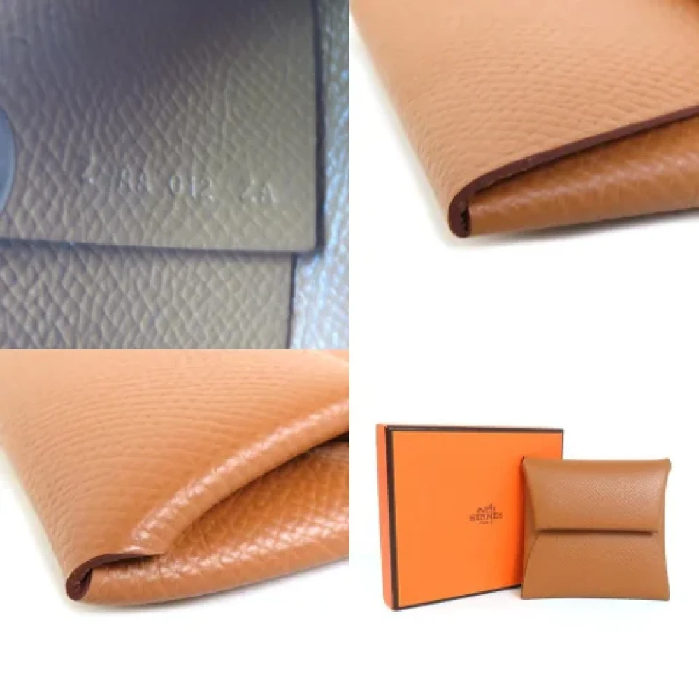 Hermès Vintage Pre-owned Fabric wallets Brown Dames