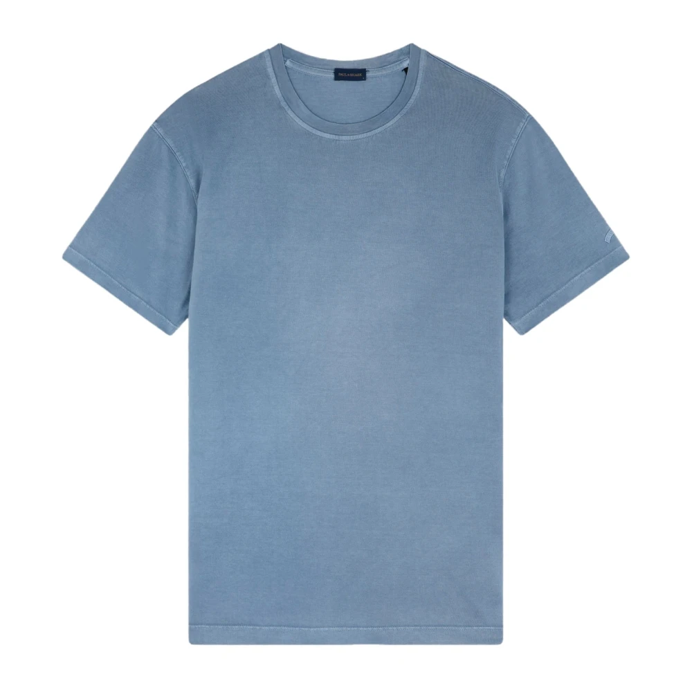 PAUL & SHARK 635 Avio Katoenen Jersey T-shirt Blue Heren
