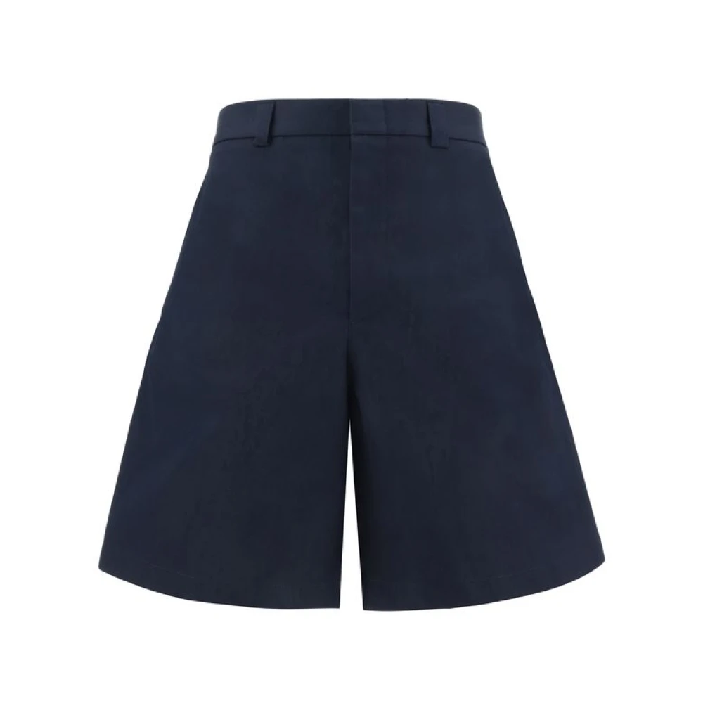 Gucci Katoenen Bermuda Shorts met Regular Fit Blue Heren
