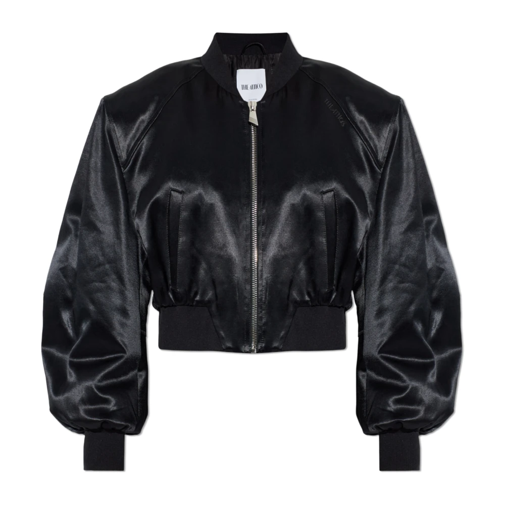 The Attico Women's Black Bomber Jackets, Xs, Bomber Jacket