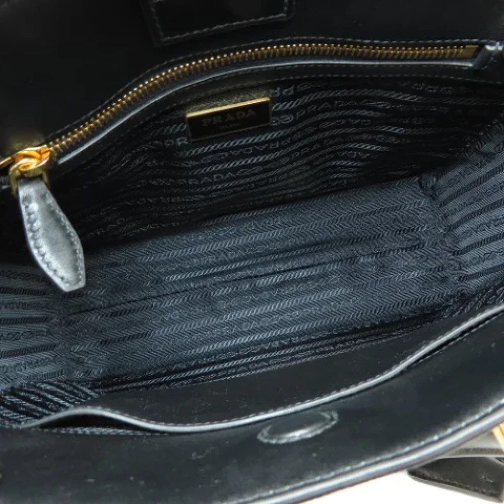 Prada Vintage Pre-owned Leather totes Black Dames