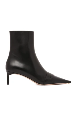 Svarta läder Eva ankelboots