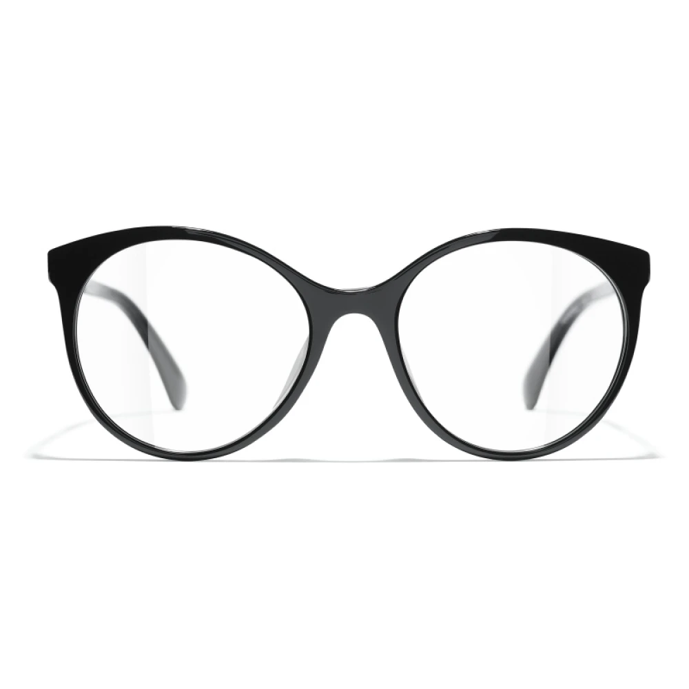 Chanel Stijlvolle zwarte bril met acetaat en metaal Black Dames