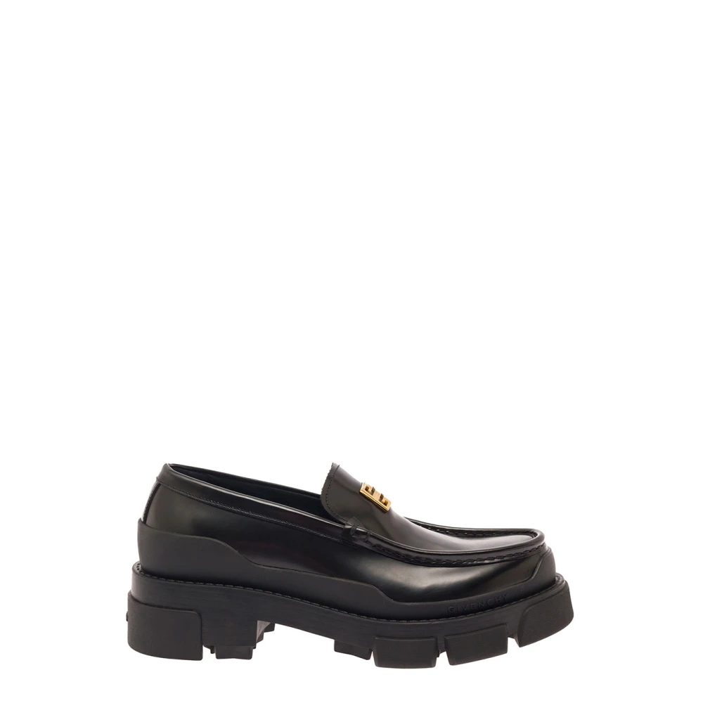 Givenchy Svarta Terra Loafers Platta Skor Black, Dam