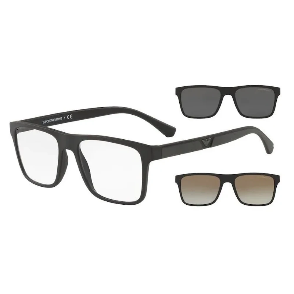 Emporio Armani Mat Zwart Zonnebril Ea4115 Model Black Unisex