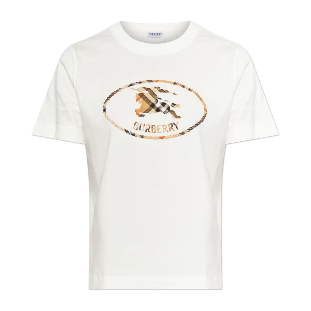 Burberry Mujer Blanco Camisetas, Talla: S
