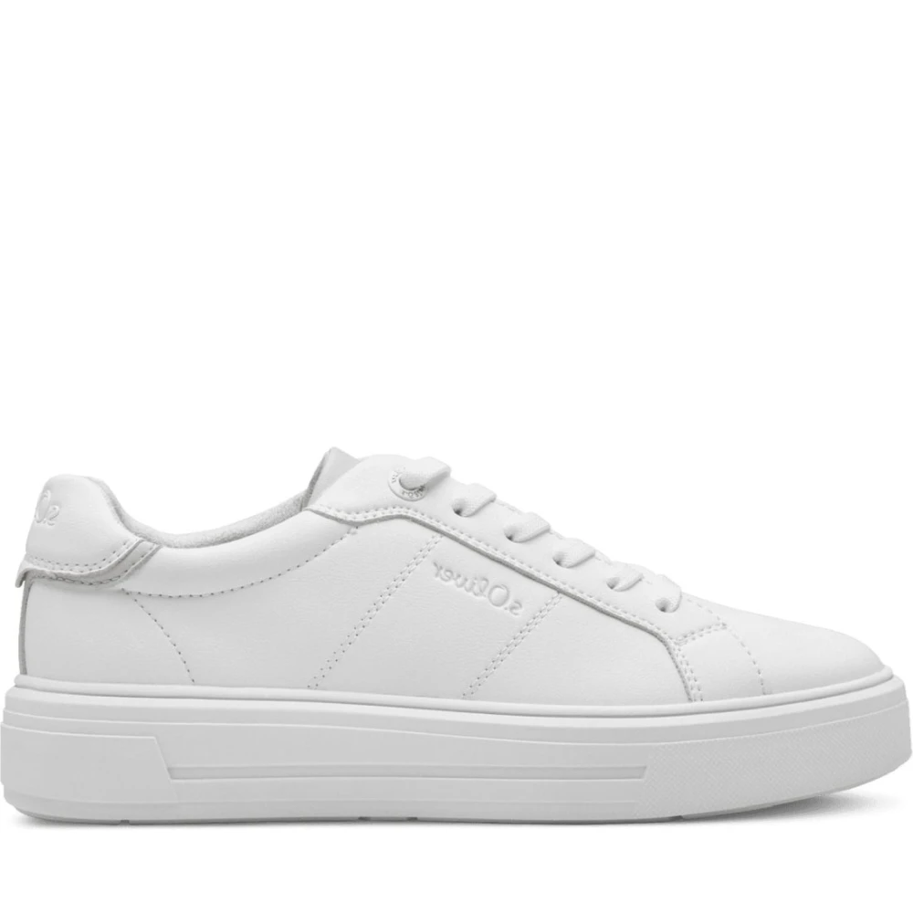 S.oliver Women's White Sneakers, 7 Uk, Trainers For