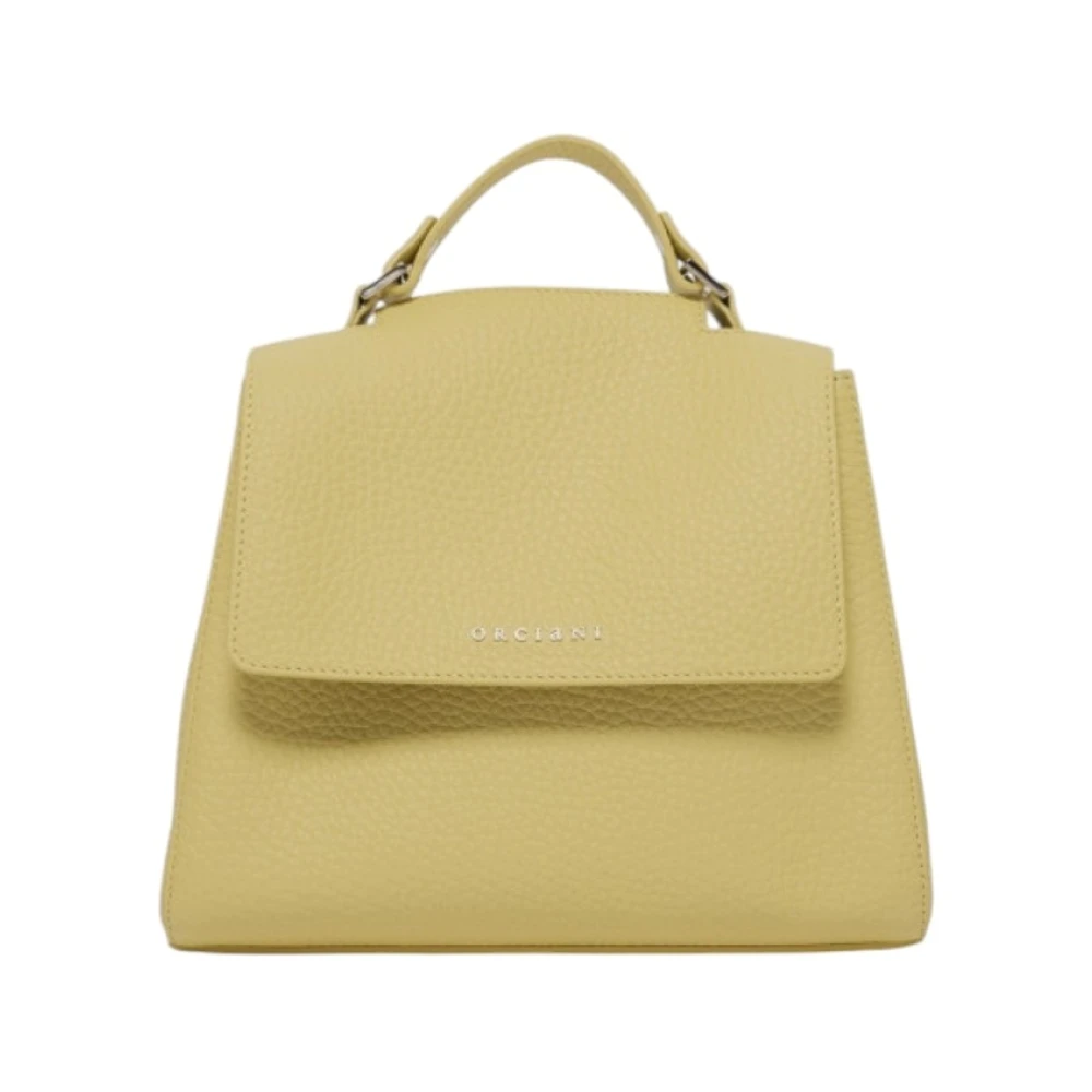 Orciani Women's Yellow Handbags, One Size, Sveva Shoulder Bag