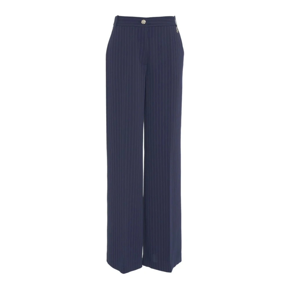 Guess Women's Blue Slim Fit Trousers