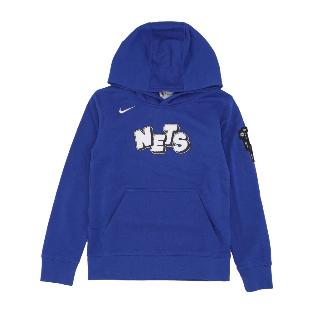 Nike Blue Brooklyn Nets Club Fleece Hoodie - Male - Kids Sweatshirts - Xl - Kids