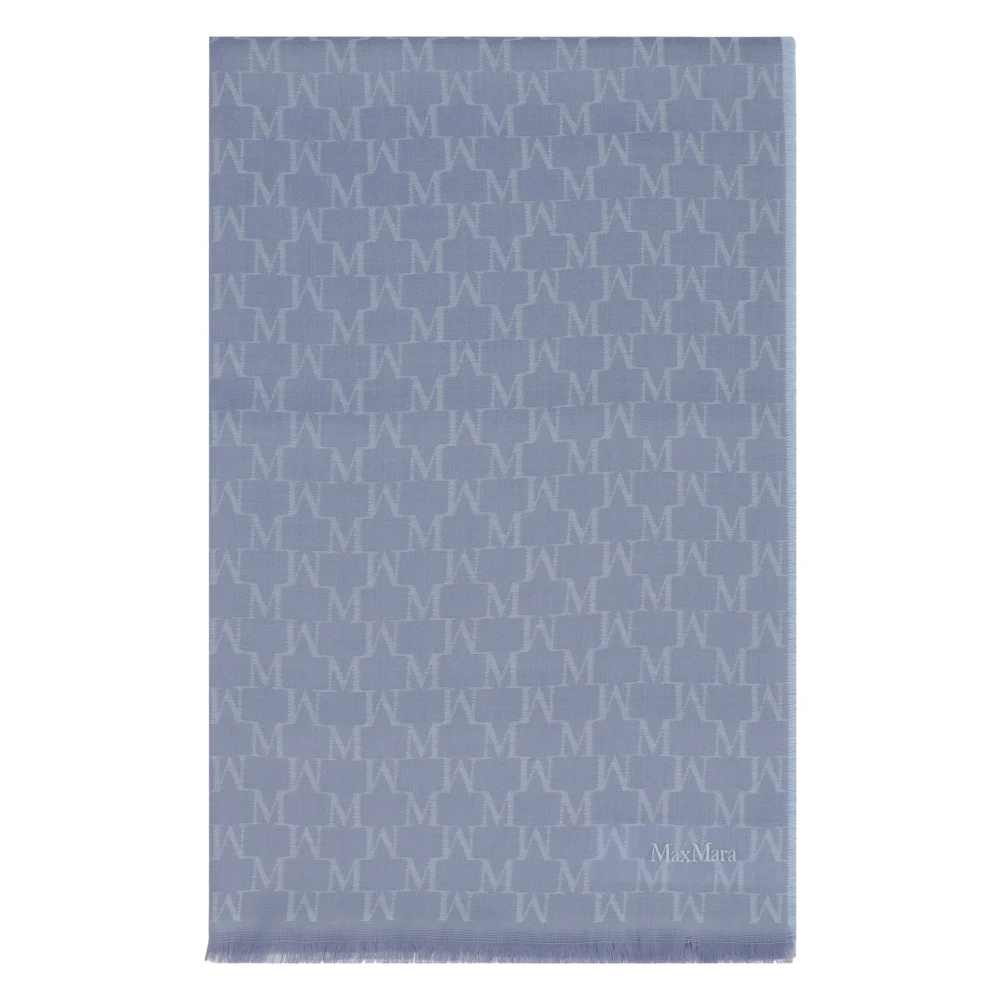 Max Mara Women's Blue Winter Scarves, One Size, Magico Wool Stole