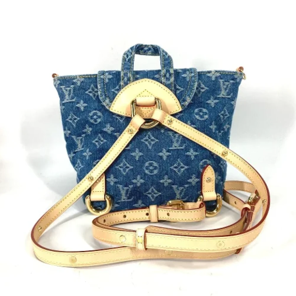 Louis Vuitton Vintage Pre-owned Denim louis-vuitton-bags Blue Dames