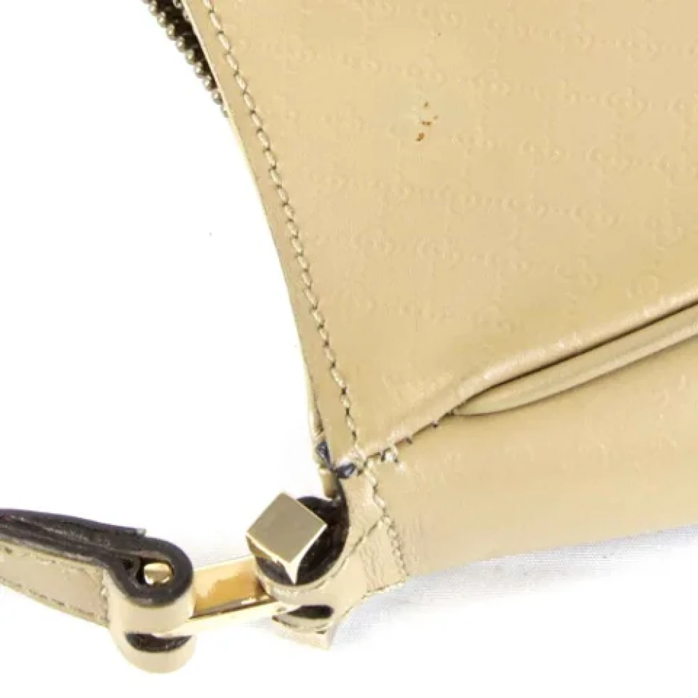 Gucci Vintage Pre-owned Leather gucci-bags Beige Dames