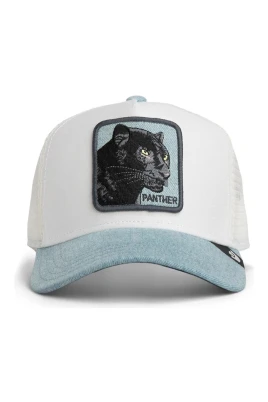 Denim Panther Trucker Cap