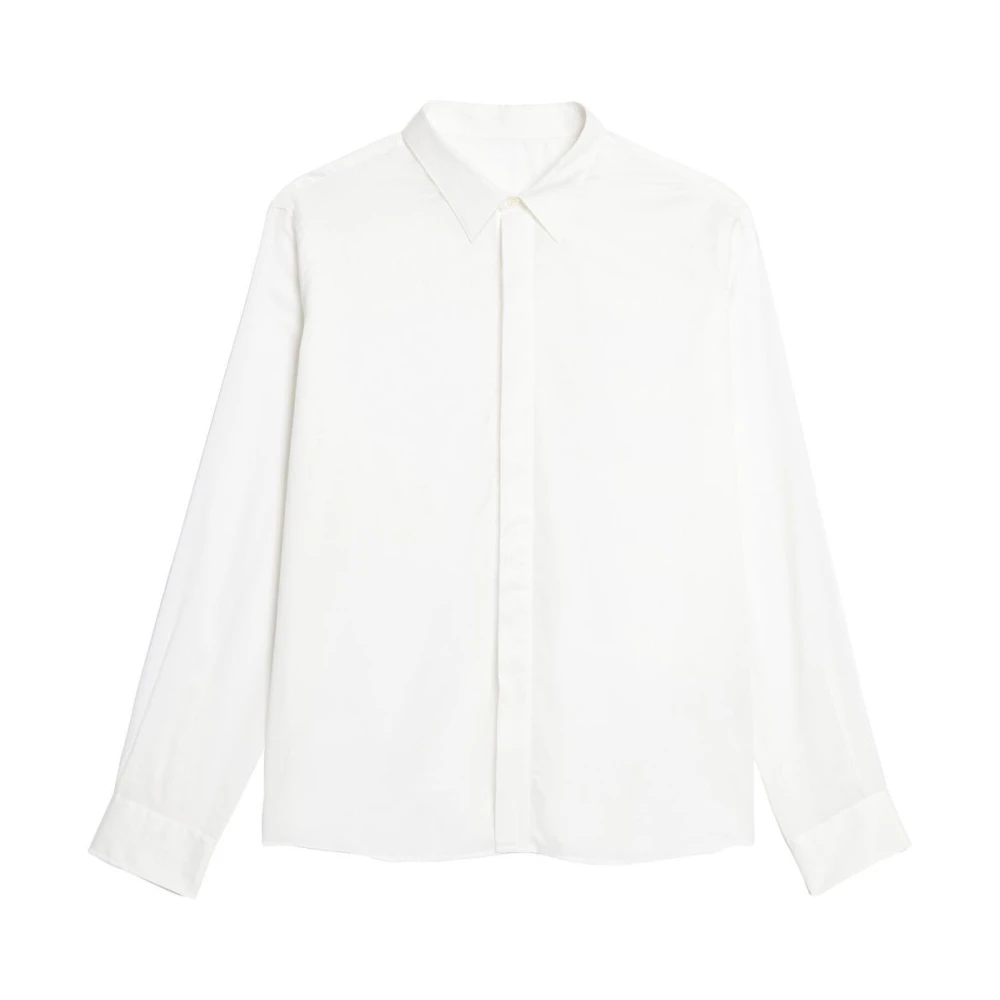 Ami Paris Natuurlijk Wit Overhemd met Verborgen Knopen White Dames
