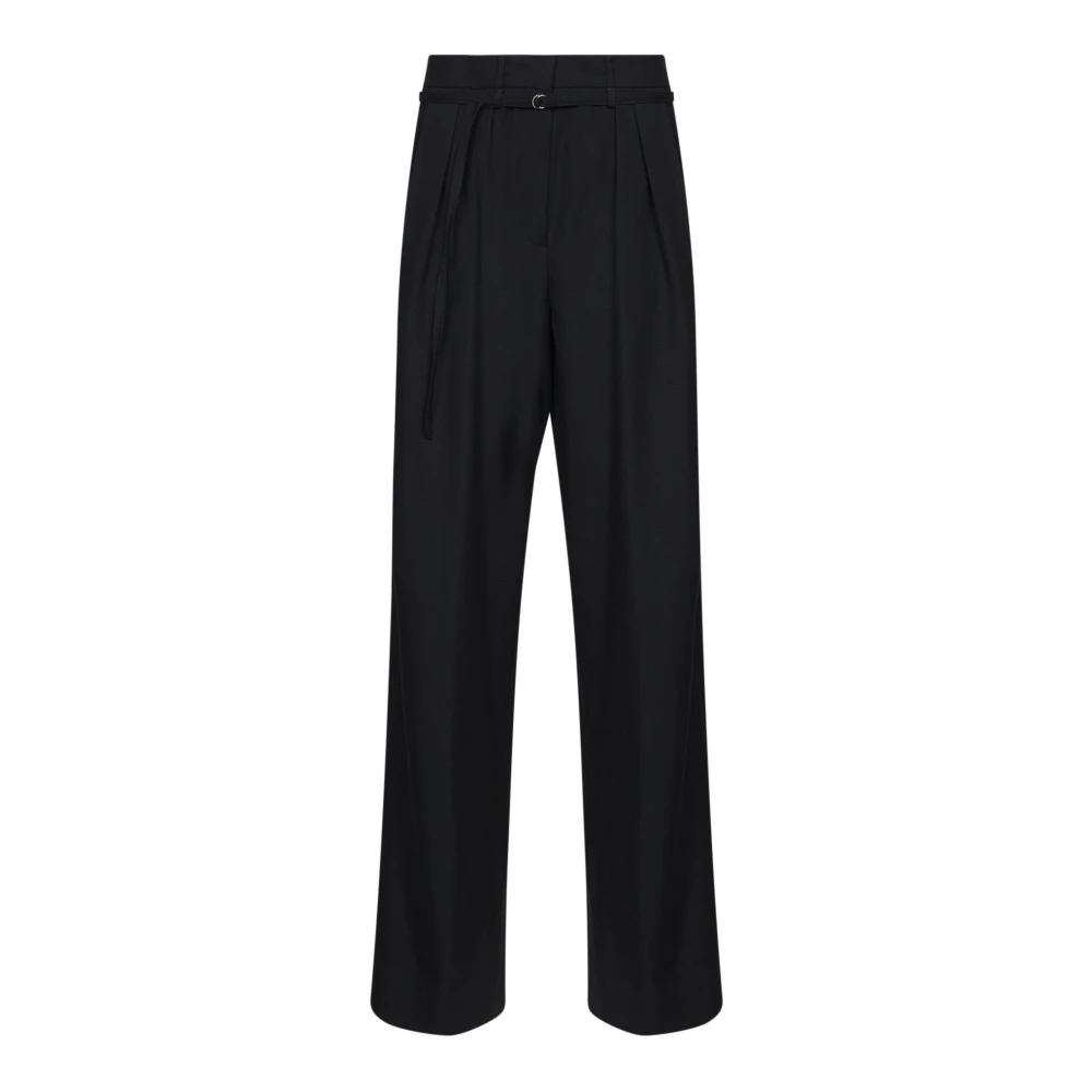 Dries Van Noten Donna Nero Pantaloni, L, New,