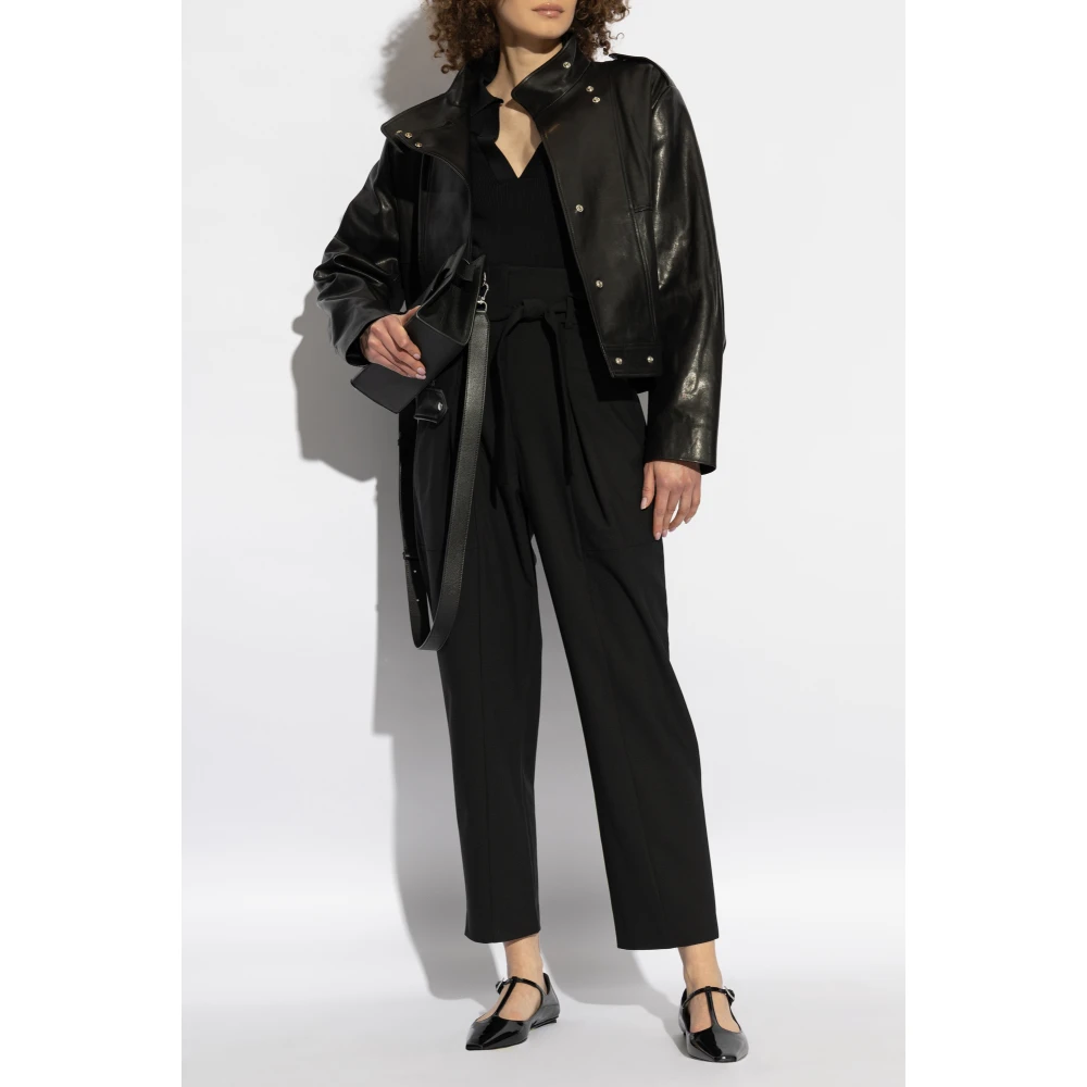 IRO Geribbelde top Fraya Black Dames
