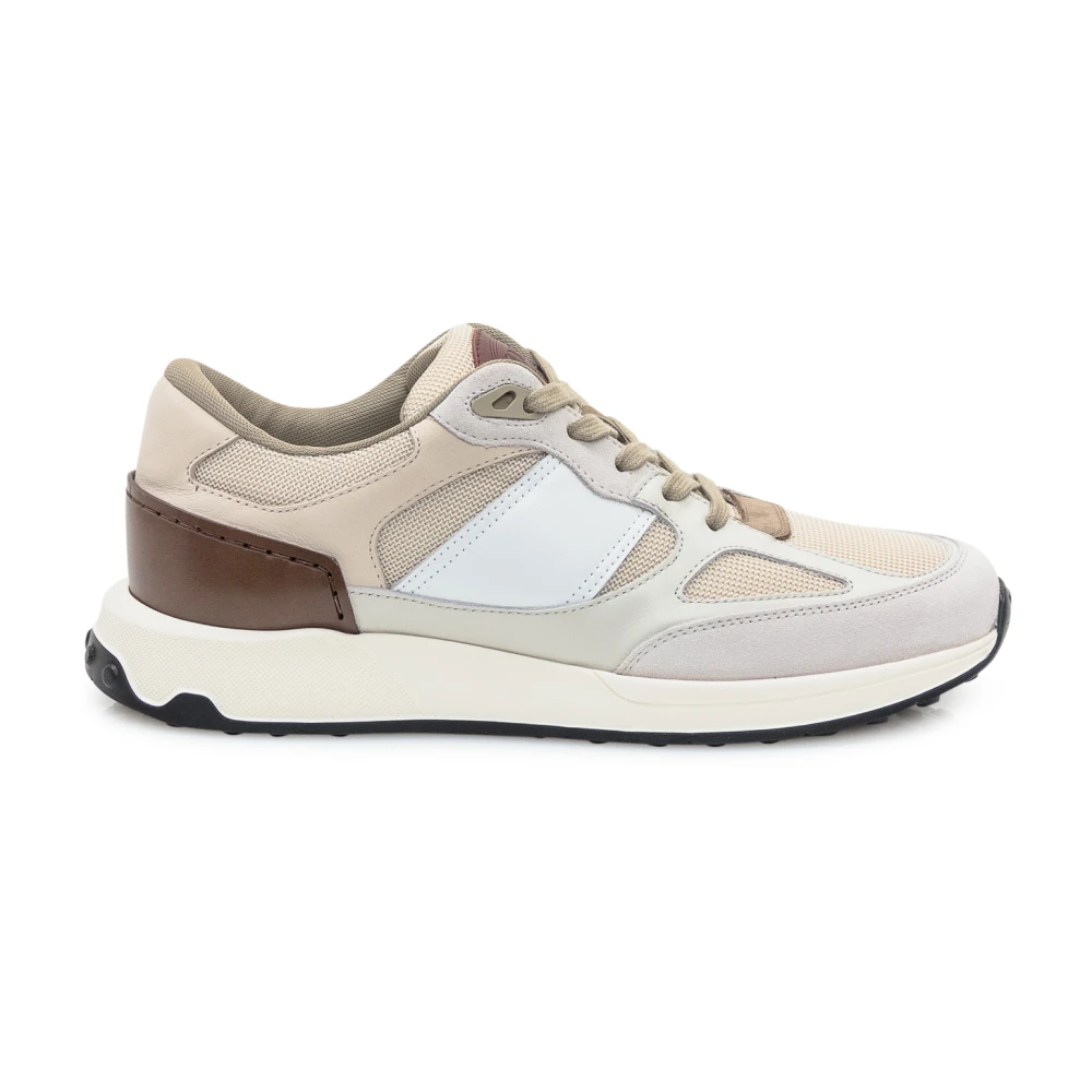 Tod’s Leren en Stoffen Sneaker Heren Schoenen Veelkleurig Multicolor
