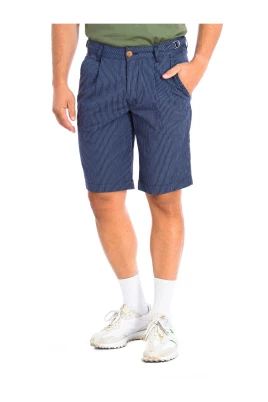 Blårandiga Bermudashorts