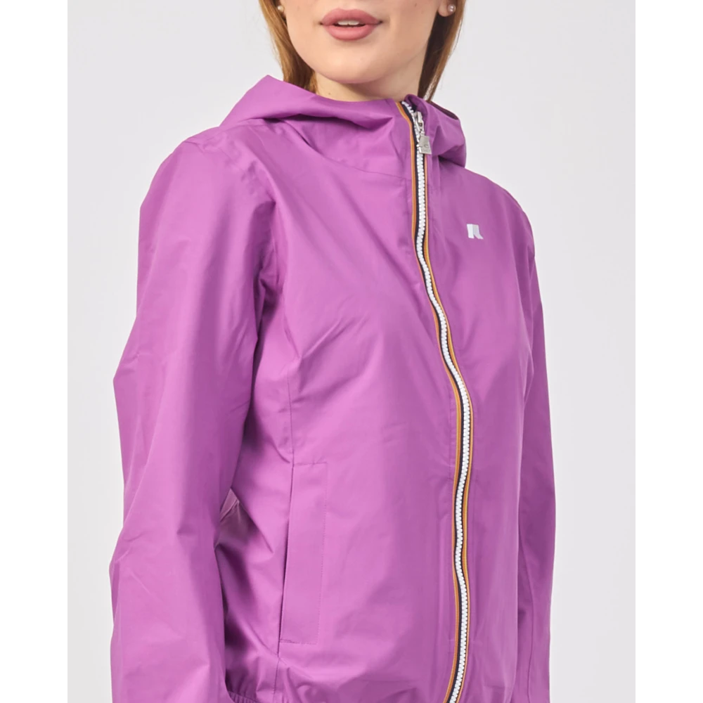 K-way Paarse Korte Jas Lily Purple Dames