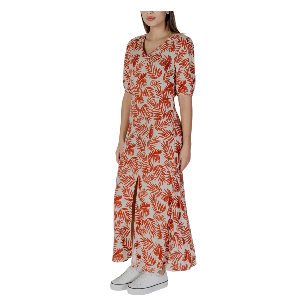 b.Young Bloemen V-hals Zomerjurk Multicolor Dames