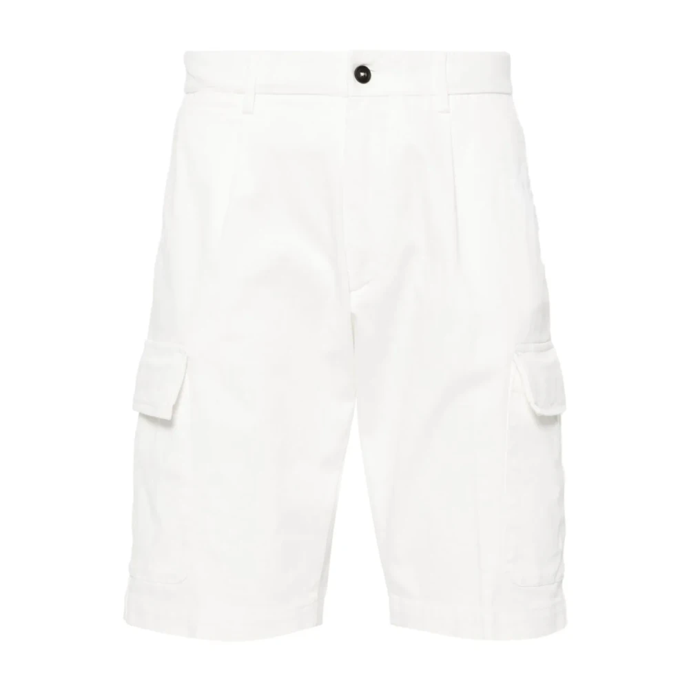 Corneliani Cargo Shorts met Gemengd Katoen White Heren