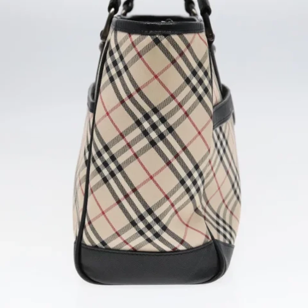 Burberry Vintage Pre-owned Leather handbags Beige Dames